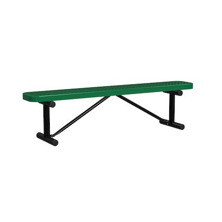 Leisure Craft 6 FT Outdoor Bench without Back, Portable, Green MPN:B6XPP-GREEN