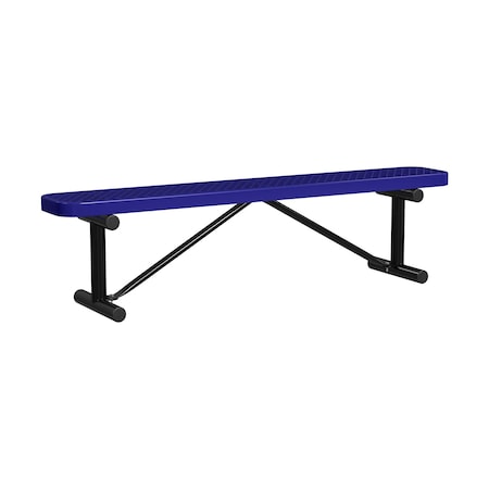 Portable, Bench w/o Back, 6ft., Navy MPN:B6XPP-NAVY