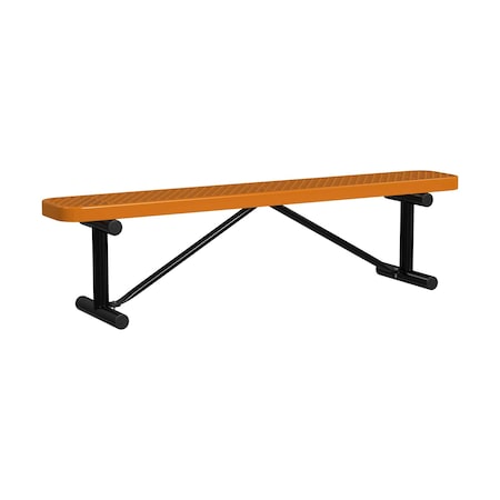 Portable, Bench w/o Back, 6ft., Orange MPN:B6XPP-ORANGE