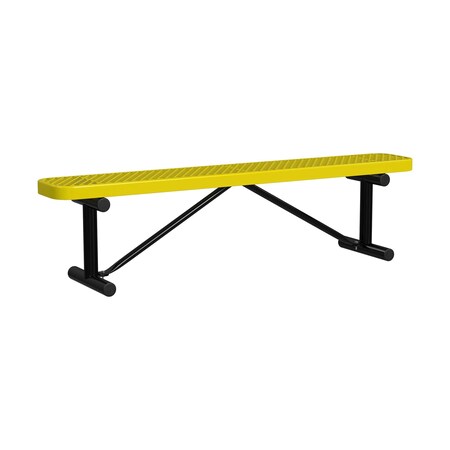 Portable, Bench w/o Back, 6ft., Yellow MPN:B6XPP-YELLOW