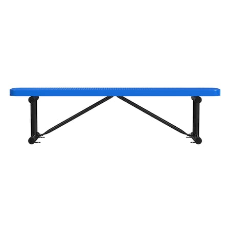 Bench w/o Back, Surface Mount, 6ft., Blue MPN:B6XPSM-BLUE