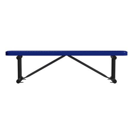 Bench w/o Back, Surface Mount, 6ft., Navy MPN:B6XPSM-NAVY