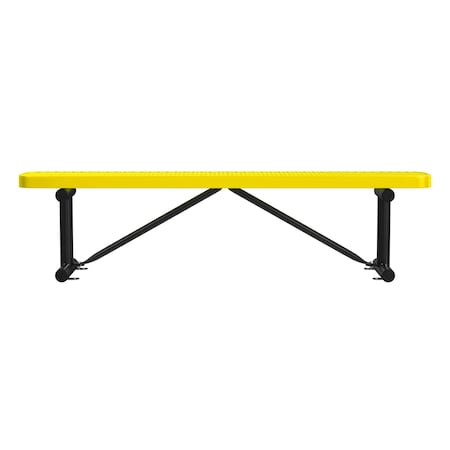 Bench w/o Back, Surface Mount, 6ft., Yellow MPN:B6XPSM-YELLOW