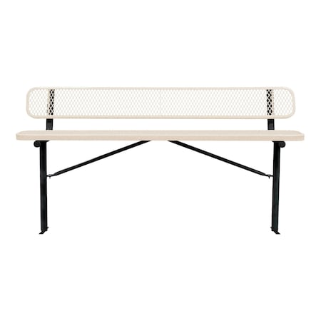 Bench/Back, Ingroud Mount, 8ft., Sandstone MPN:B8WBIG-SANDSTONE