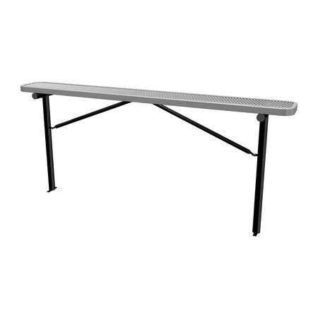 Bench w/o Back, Ingroud Mount, 8ft., Gray MPN:B8XPIG-GRAY