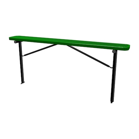 Bench w/o Back, Ingroud Mount, 8ft., Green MPN:B8XPIG-GREEN
