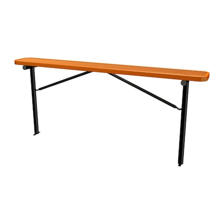 Bench w/o Back, Ingroud Mount, 8ft., Orange MPN:B8XPIG-ORANGE