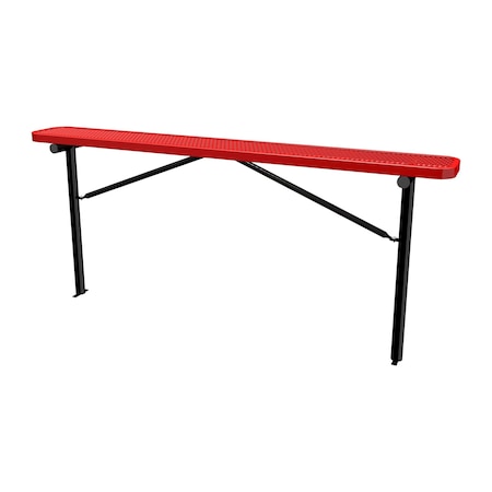 Bench w/o Back, Ingroud Mount, 8ft., Red MPN:B8XPIG-RED