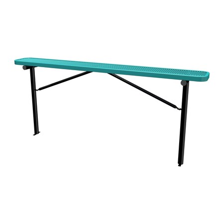 Bench w/o Back, Ingroud Mount, 8ft., Teal MPN:B8XPIG-TEAL