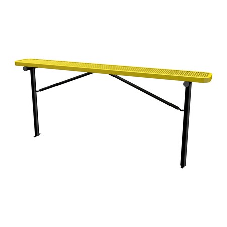 Bench w/o Back, Ingroud Mount, 8ft., Yellow MPN:B8XPIG-YELLOW