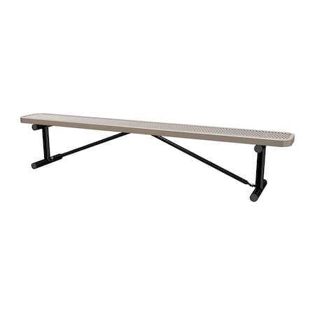 Portable, Bench w/o Back, 8ft., Beige MPN:B8XPP-BEIGE