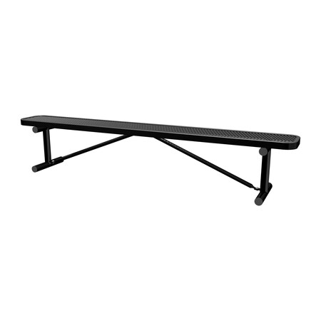 Portable, Bench w/o Back, 8ft., Black MPN:B8XPP-BLACK