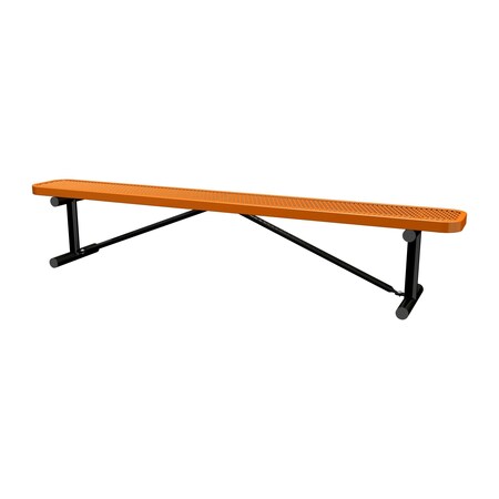 Portable, Bench w/o Back, 8ft., Orange MPN:B8XPP-ORANGE