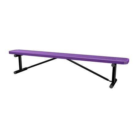 Portable, Bench w/o Back, 8ft., Purple MPN:B8XPP-PURPLE