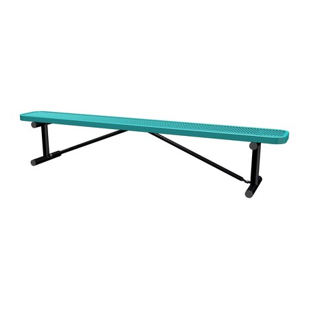 Portable, Bench w/o Back, 8ft., Teal MPN:B8XPP-TEAL