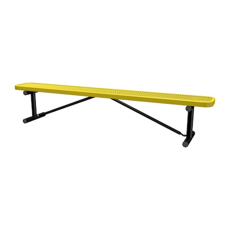 Portable, Bench w/o Back, 8ft., Yellow MPN:B8XPP-YELLOW