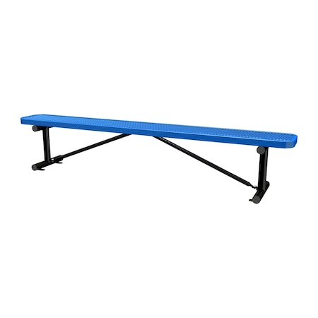 Bench w/o Back, Surface Mount, 8ft., Blue MPN:B8XPSM-BLUE