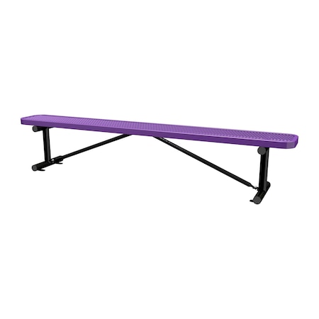 Bench w/o Back, Surfce Mount, 8ft., Purple MPN:B8XPSM-PURPLE