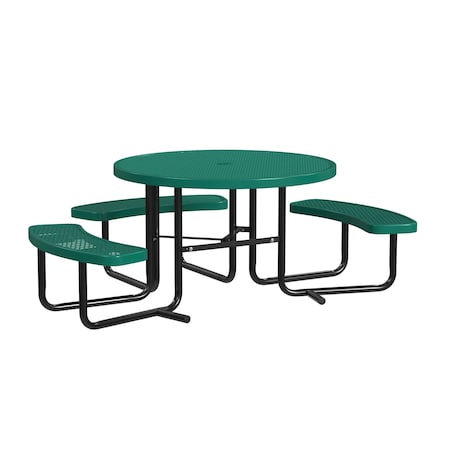 Round Expanded Table, 46 in, Green MPN:T46ROP-ADA-GREEN