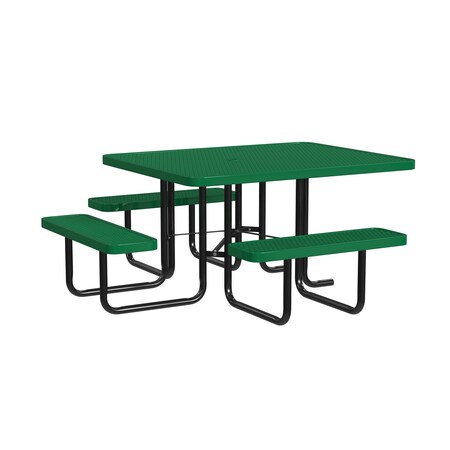Square Expanded Table, 46 in, Green MPN:T46SQP-ADA-GREEN