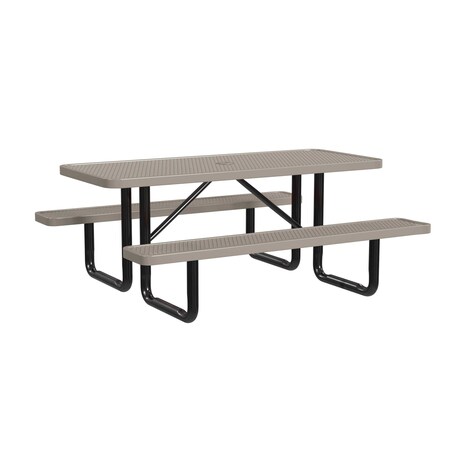 Rectangle Portable Picnic Table, Beige, 6 ft L MPN:T6XPP-BEIGE