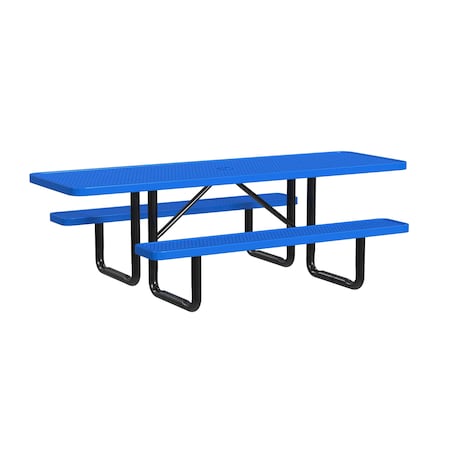 Picninc Expanded Table, 8 Ft, Blue MPN:T8XPP-ADA-BLUE