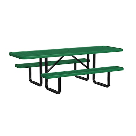 Picninc Expanded Table, 8 Ft, Green MPN:T8XPP-ADA-GREEN
