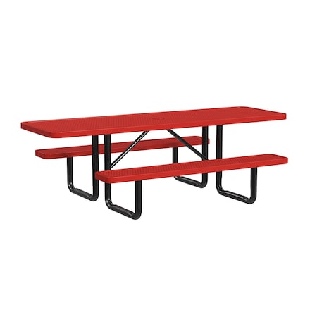 Picninc Expanded Table, 8 Ft, Red MPN:T8XPP-ADA-RED
