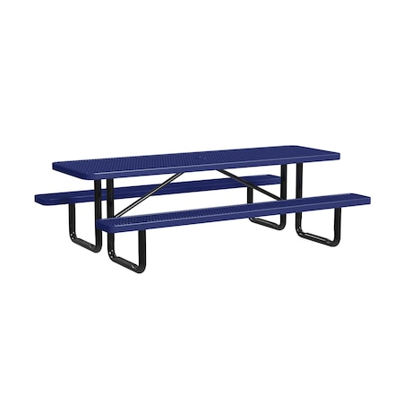 Rectangle Picnic Table, Navy, Surface Mount, 8 ft L MPN:T8XPSM-NAVY