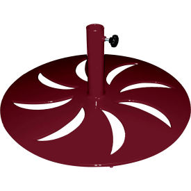 Leisure Craft™ Round Freestanding Umbrella Base 25 lb. Burgundy UMB-BURGUNDY