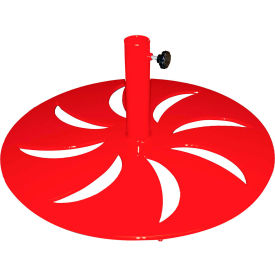 Leisure Craft™ Round Freestanding Umbrella Base 25 lb. Red UMB-RED