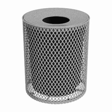 32 gal. 9 Gauge Metal Trash Can, Granite MPN:32EXP-GRANITE