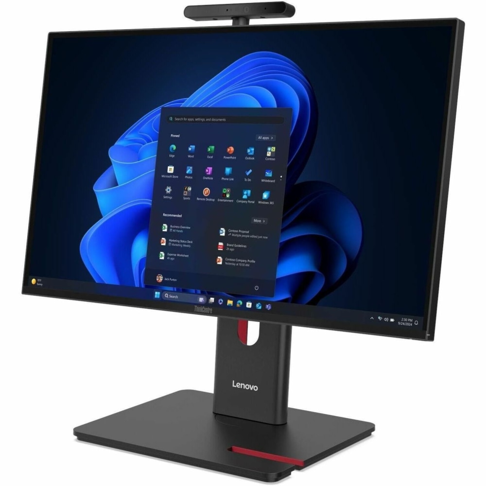 Lenovo ThinkCentre M90a Gen 6 13AT0004US All-in-One Computer, Intel Core Ultra 5 2nd Gen 225, 23.8in Full HD, Win Pro 11, Black MPN:13AT0004US