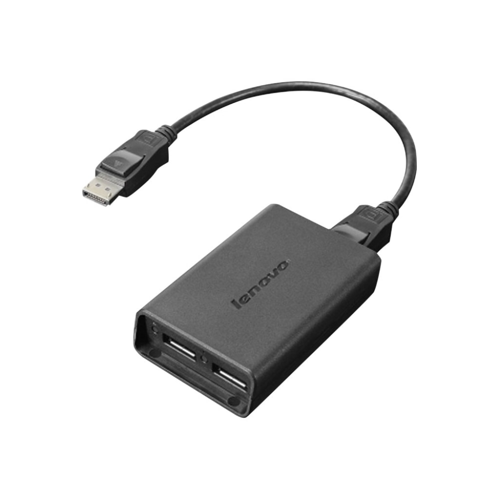 Lenovo DisplayPort to Dual-DisplayPort Adapter - DisplayPort A/V Cable - 0B47092 MPN:0B47092