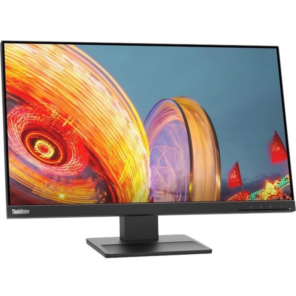 Lenovo ThinkVision E24q-20 24in Class WQHD LED Monitor - 16:9 - Raven Black - 23.8in Viewable - In-plane Switching (IPS) Technology - 62CFGAR1US MPN:62CFGAR1US