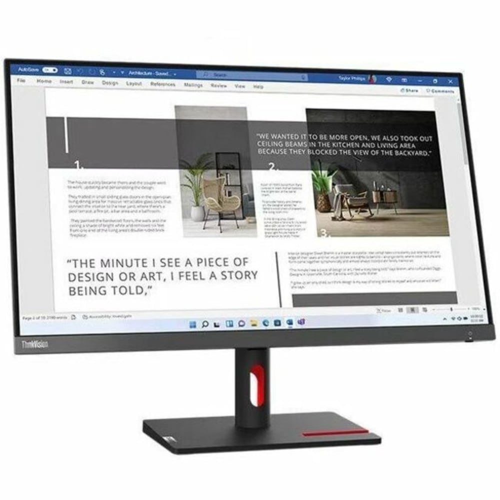 Lenovo ThinkVision S27i-30 27in Class Full HD LED Monitor - 16:9 - Storm Gray - 27in Viewable - In-plane Switching (IPS) Technology - 63DFKAR4US MPN:63DFKAR4US