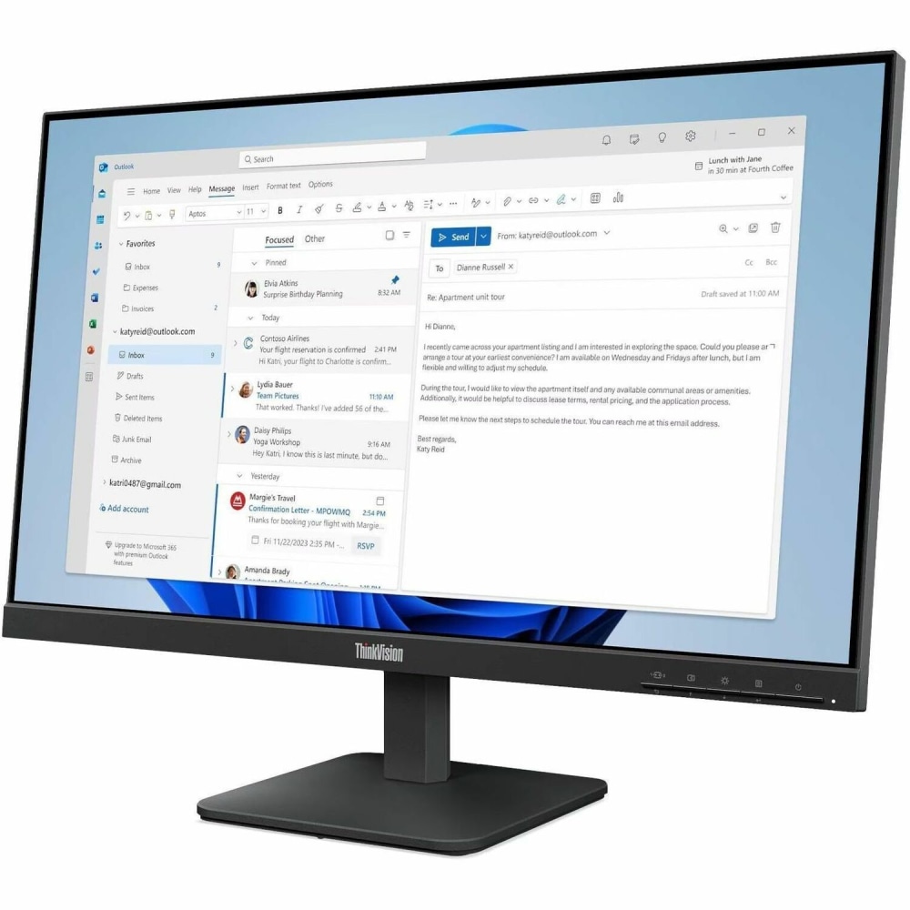Lenovo ThinkVision S24-4e 24in Class Full HD LED Monitor MPN:64B5KAR1UZ