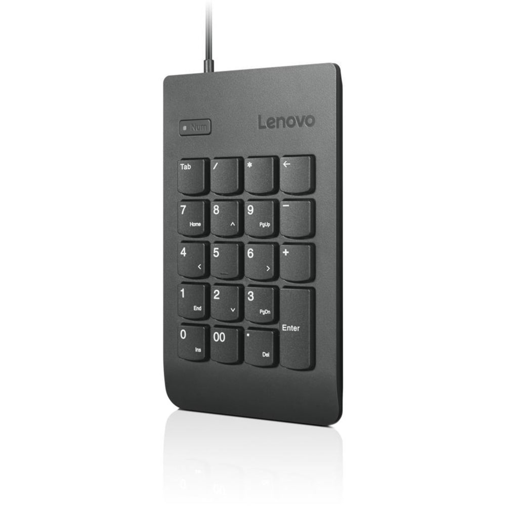 Lenovo USB Numeric Keypad Gen II - Cable Connectivity - USB Interface - 19 Key(s) - Notebook, Tablet - PC - Black MPN:4Y40R38905