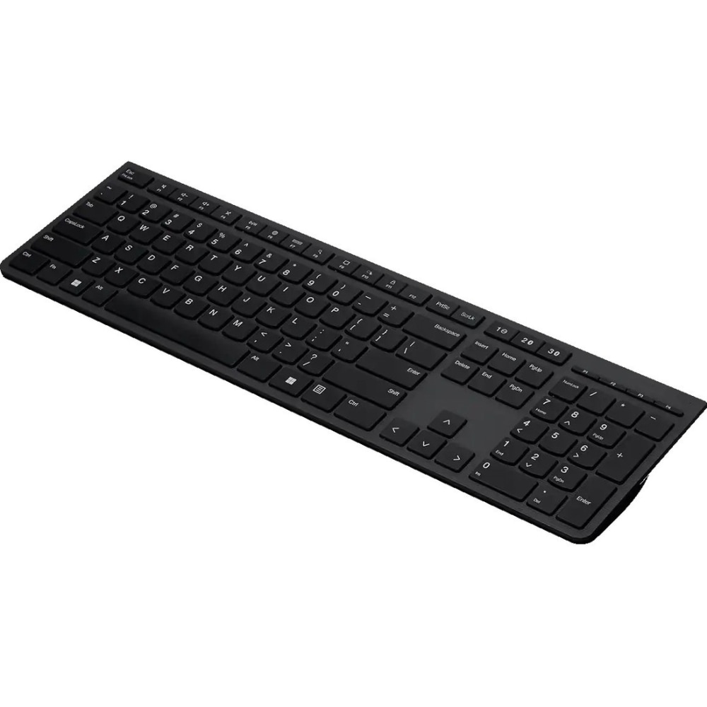 Lenovo Professional Wireless Rechargeable Keyboard -US English - Wireless Connectivity - Bluetooth - 2.40 GHz - 4Y41K04031 MPN:4Y41K04031