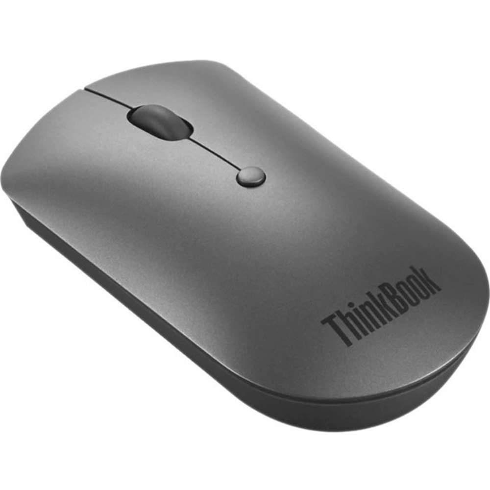 Lenovo ThinkBook Bluetooth Silent Mouse - Optical - Wireless - Bluetooth - Iron Gray - 2400 dpi - Scroll Wheel - 3 Button(s) MPN:4Y50X88824