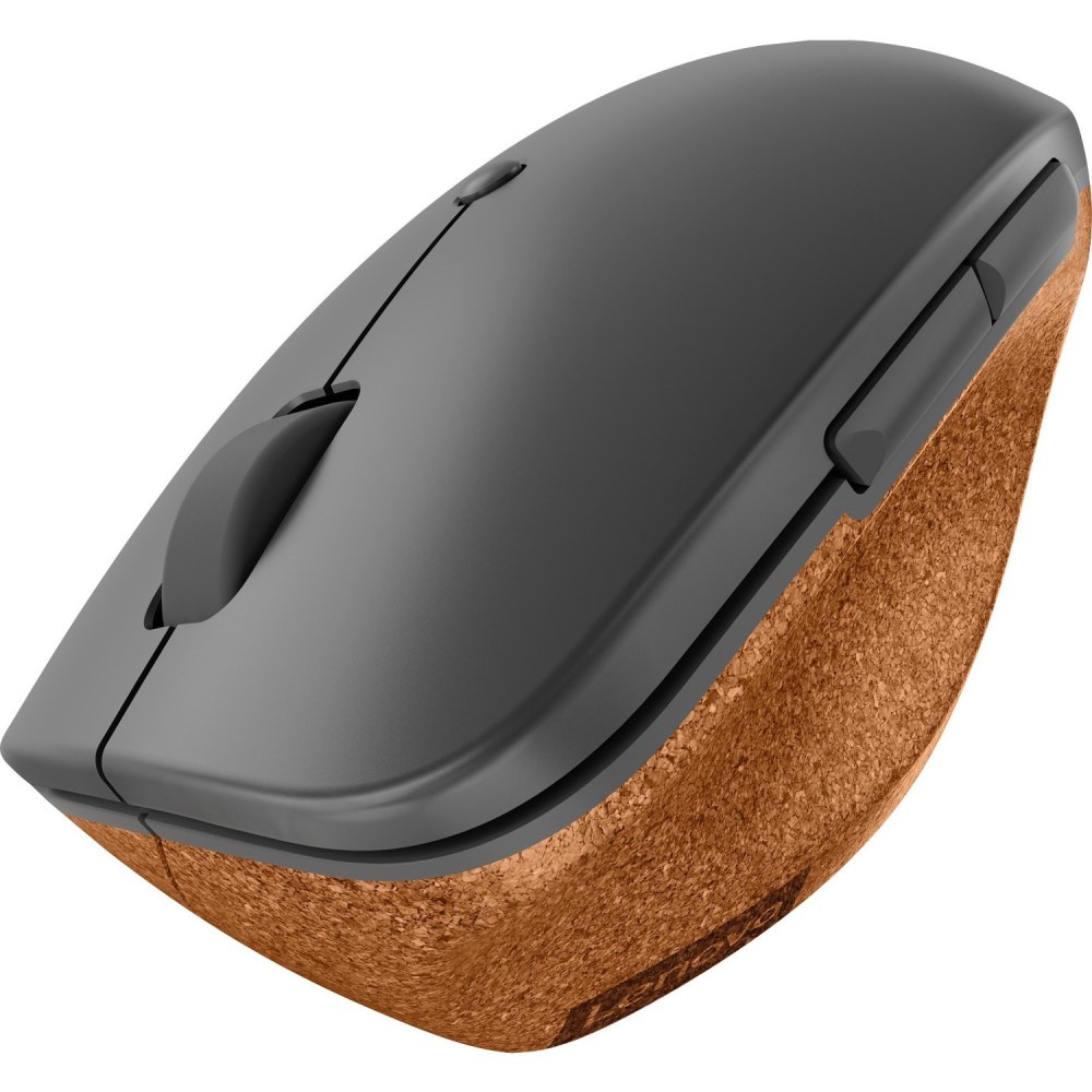 Lenovo Go Wireless Vertical Mouse - Optical - Wireless - 2.40 GHz - Storm Gray - USB Type A - 2400 dpi - 4Y51C33792 MPN:4Y51C33792