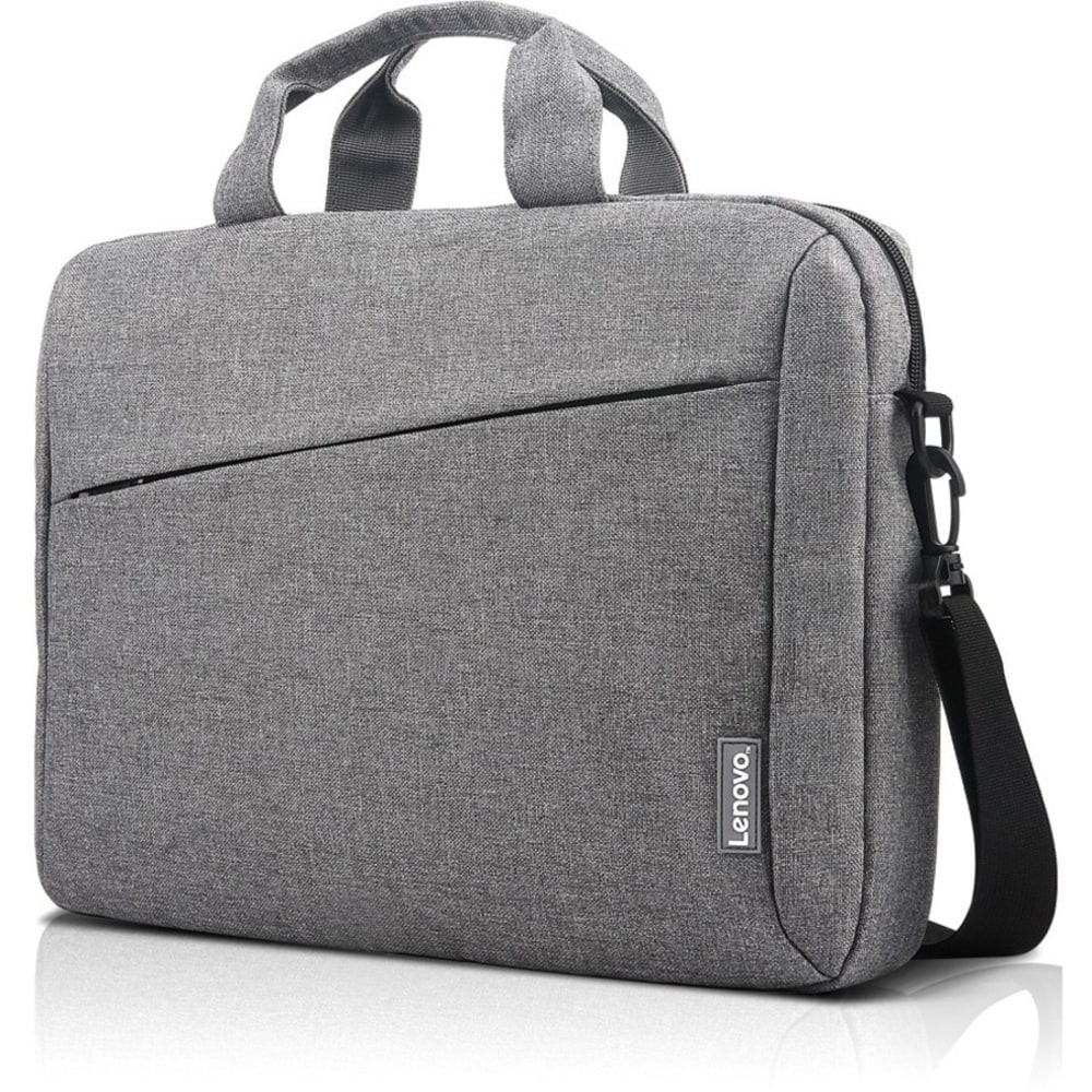 Lenovo T210 Carrying Case for 15.6in Notebook, Book - Gray - Water Resistant - Polyester Body - Handle, Luggage Strap - 15.7in x 11.8inx 2.2in Depth MPN:GX40Q17231