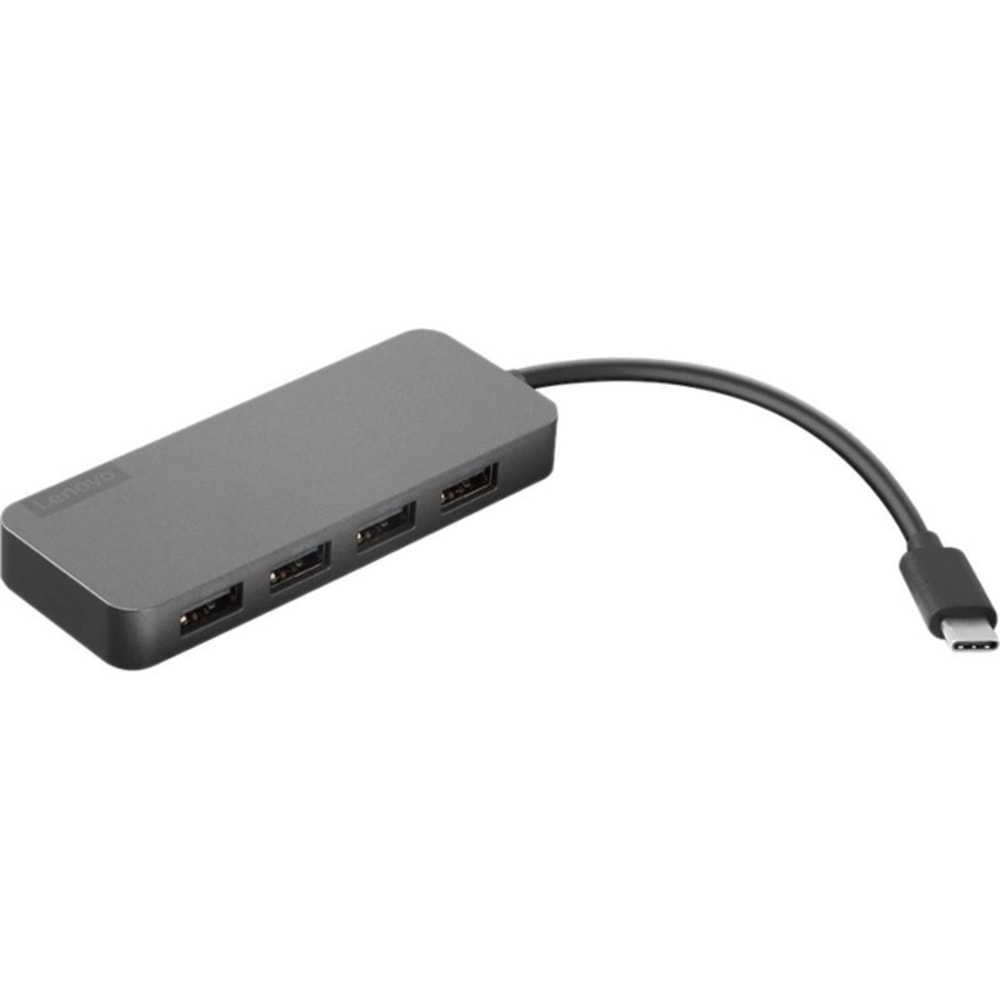 Lenovo USB-C to 4 Port USB-A Hub - USB Type C - External - 4 USB Port(s) - 4 USB 3.0 Port(s) MPN:4X90X21427