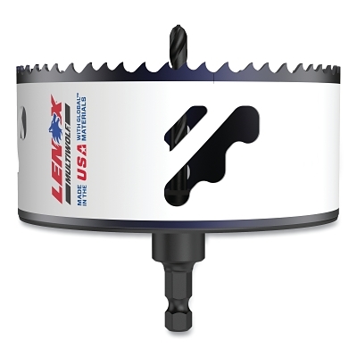 Bi-Metal Speed Slot Arbored Hole Saw 4-1/4