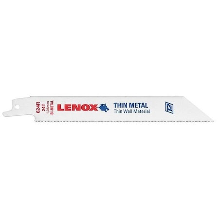 6 in x 24 TPI Reciprocating Saw Blade Combo Pack, LENOX MPN:20496B624R
