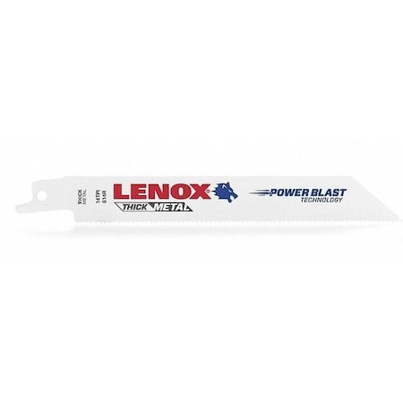 Reciprocating Saw Blade, TPI 14, 50 UNT, PK4 MPN:22756OSB614R