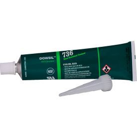 Dowsil™ 736 Heat Resistant Silicone Sealant 90 ml Tube Red 2423472 - Pkg Qty 12
