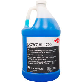 DOW® DOWCAL™ 200 Heat Transfer Fluid 92% Propylene Glycol 1 Gallon Bottle Blue 9995006 - Pkg Qty 4