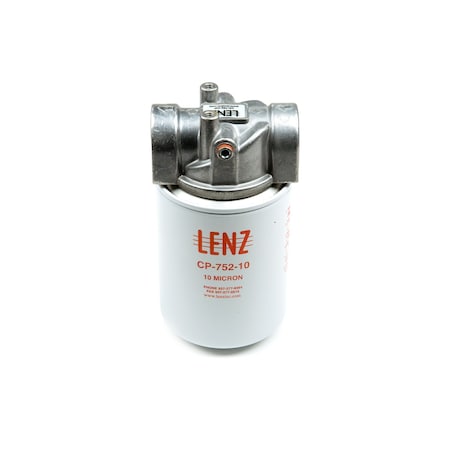 Filter Assembly Spin-On, 10 Micron, 20 Gpm, 200 PSI, 3/4 NPTf Port MPN:221006