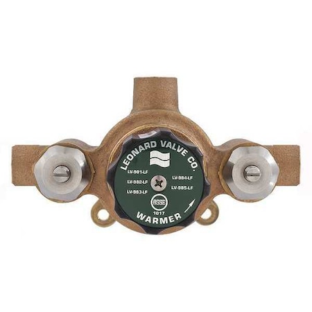 Thermostatic Mixing Valve, Bronze, Sweat MPN:LV-981A-LF-RF